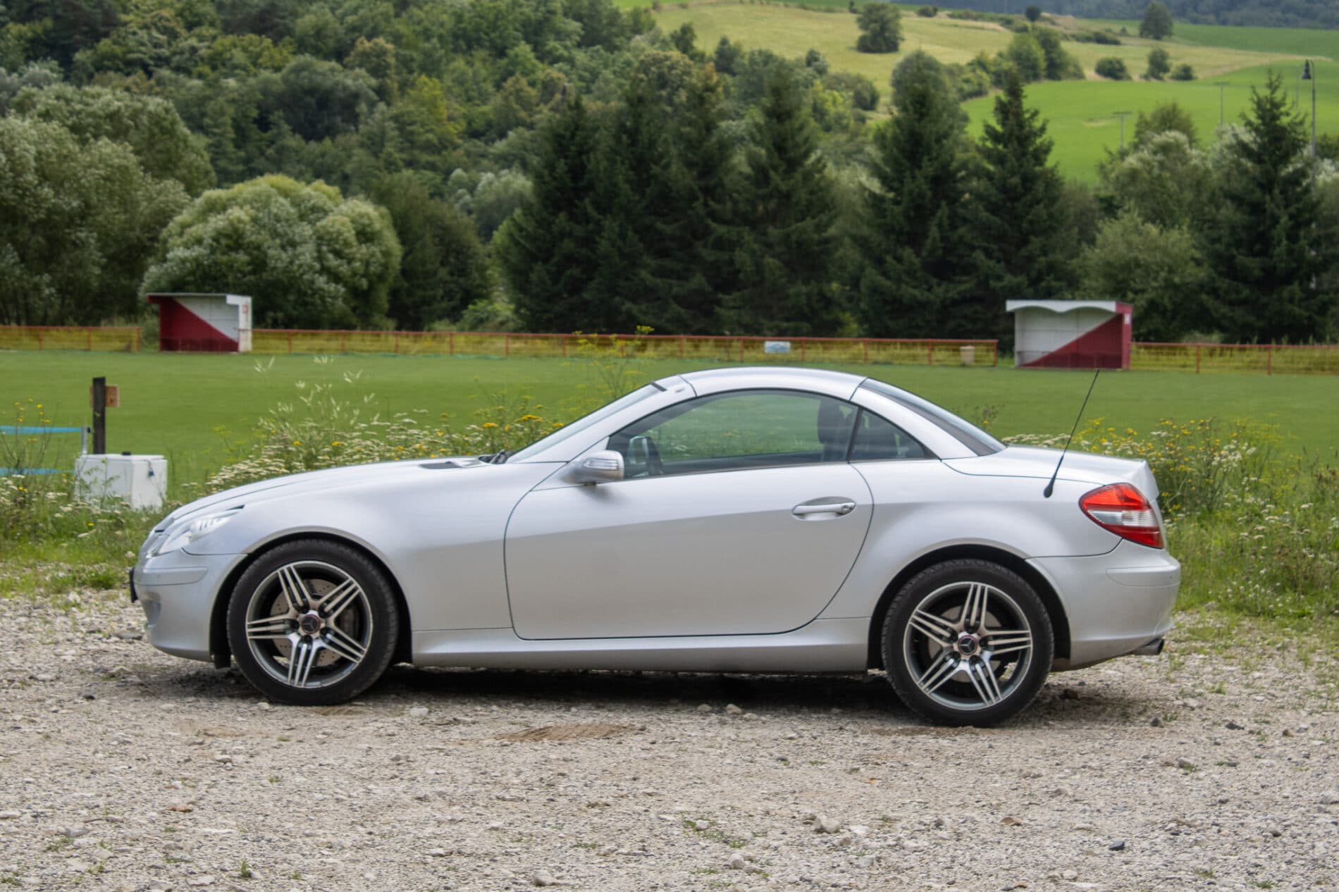 2004 Mercedes-Benz SLK 350, šedá kabriolet, 226 941 km