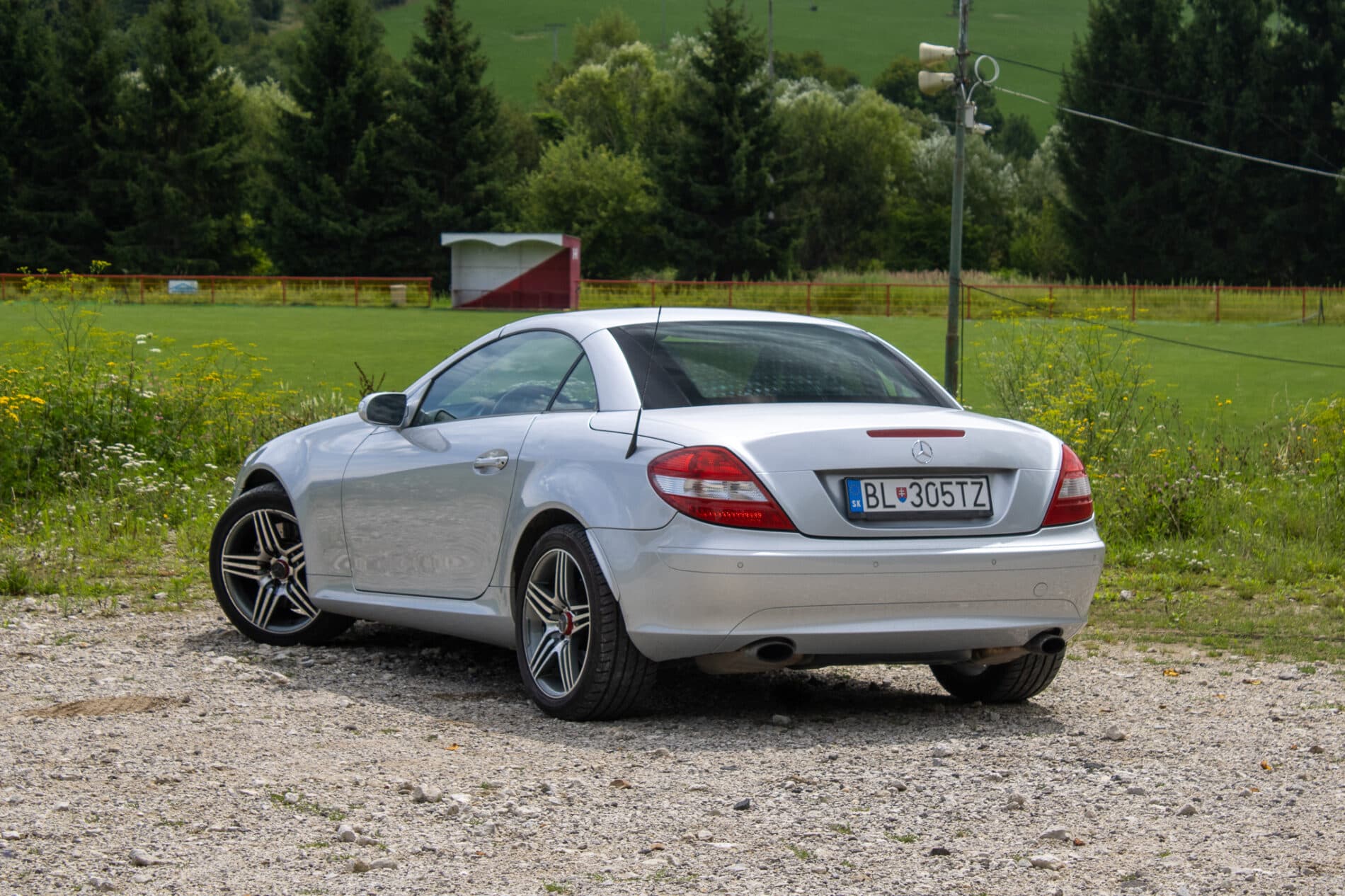 2004 Mercedes-Benz SLK 350, šedá kabriolet, 226 941 km