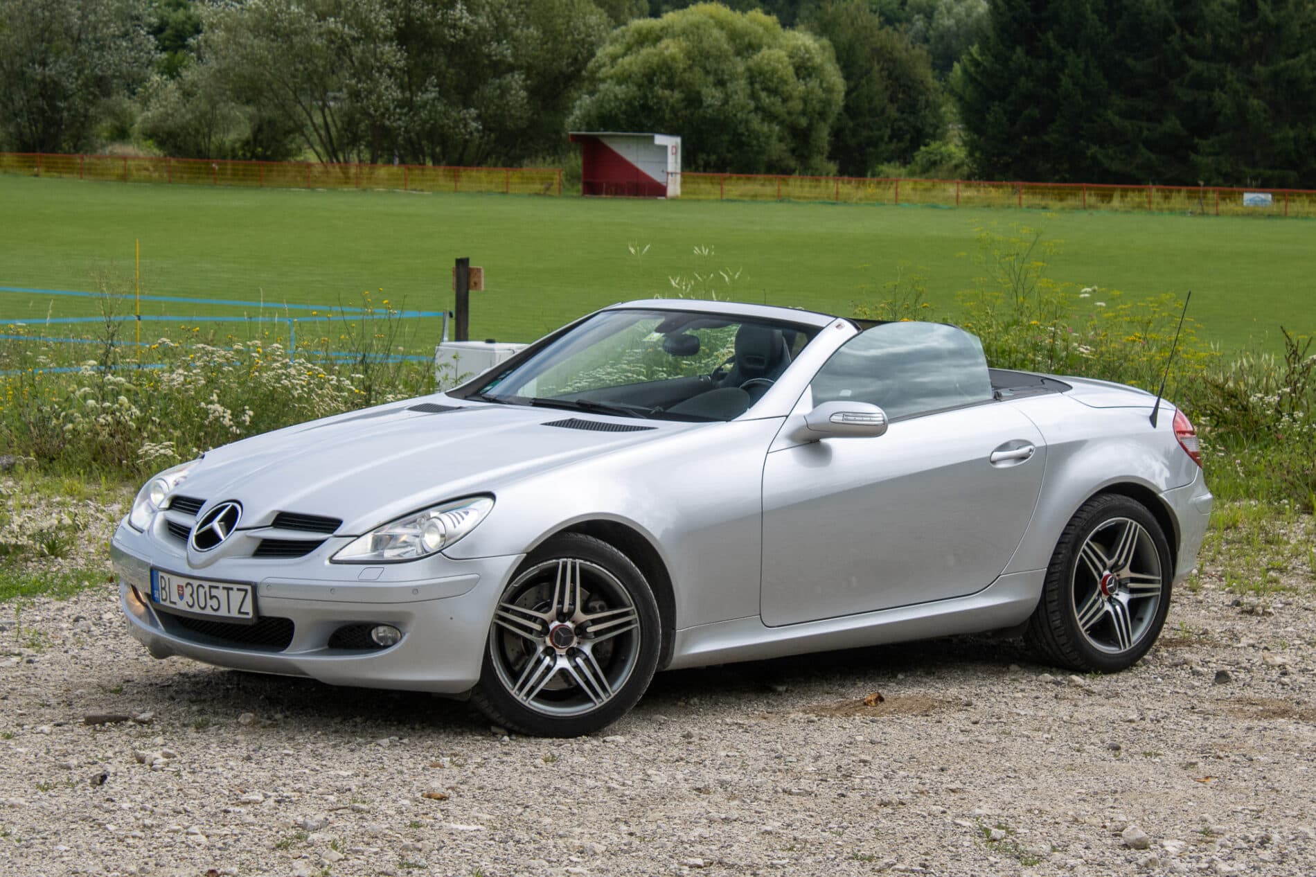 2004 Mercedes-Benz SLK 350, šedá kabriolet, 226 941 km