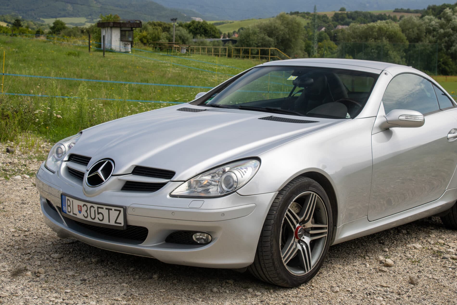 2004 Mercedes-Benz SLK 350, šedá kabriolet, 226 941 km