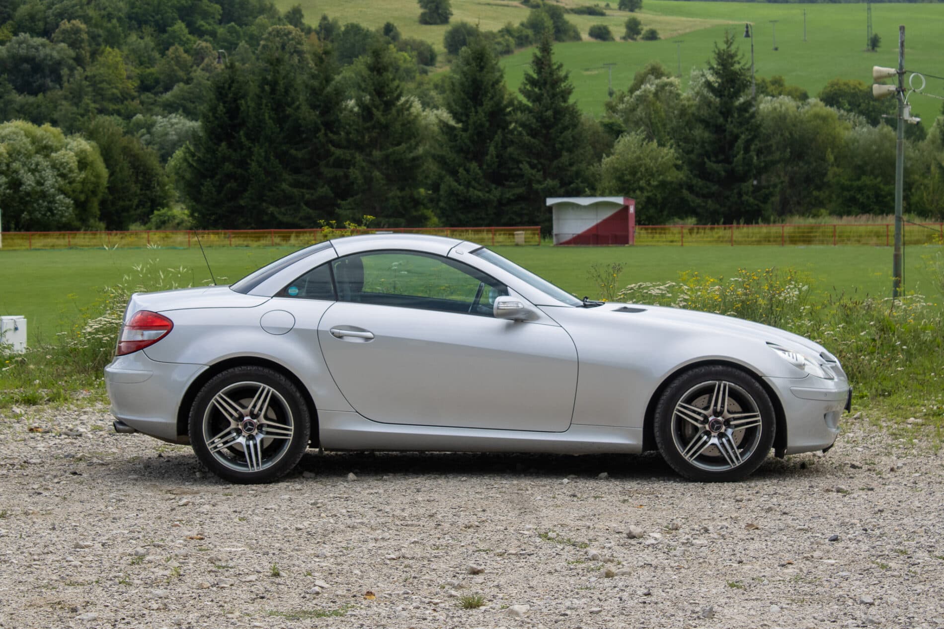 2004 Mercedes-Benz SLK 350, šedá kabriolet, 226 941 km