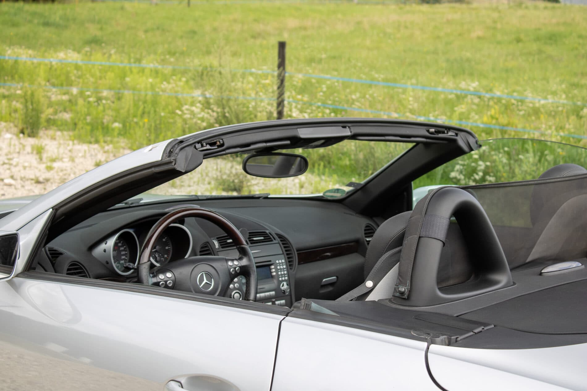 2004 Mercedes-Benz SLK 350, šedá kabriolet, 226 941 km