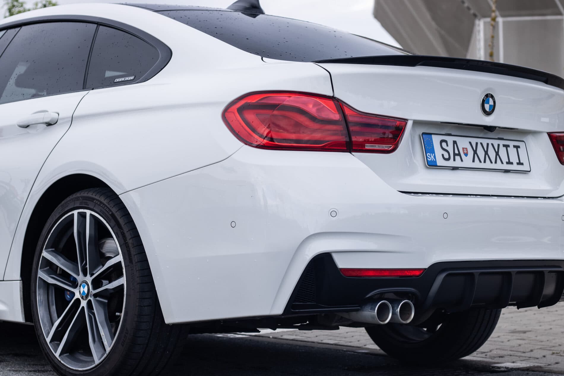 2017 BMW 435d, bílá sedan, 160 247 km