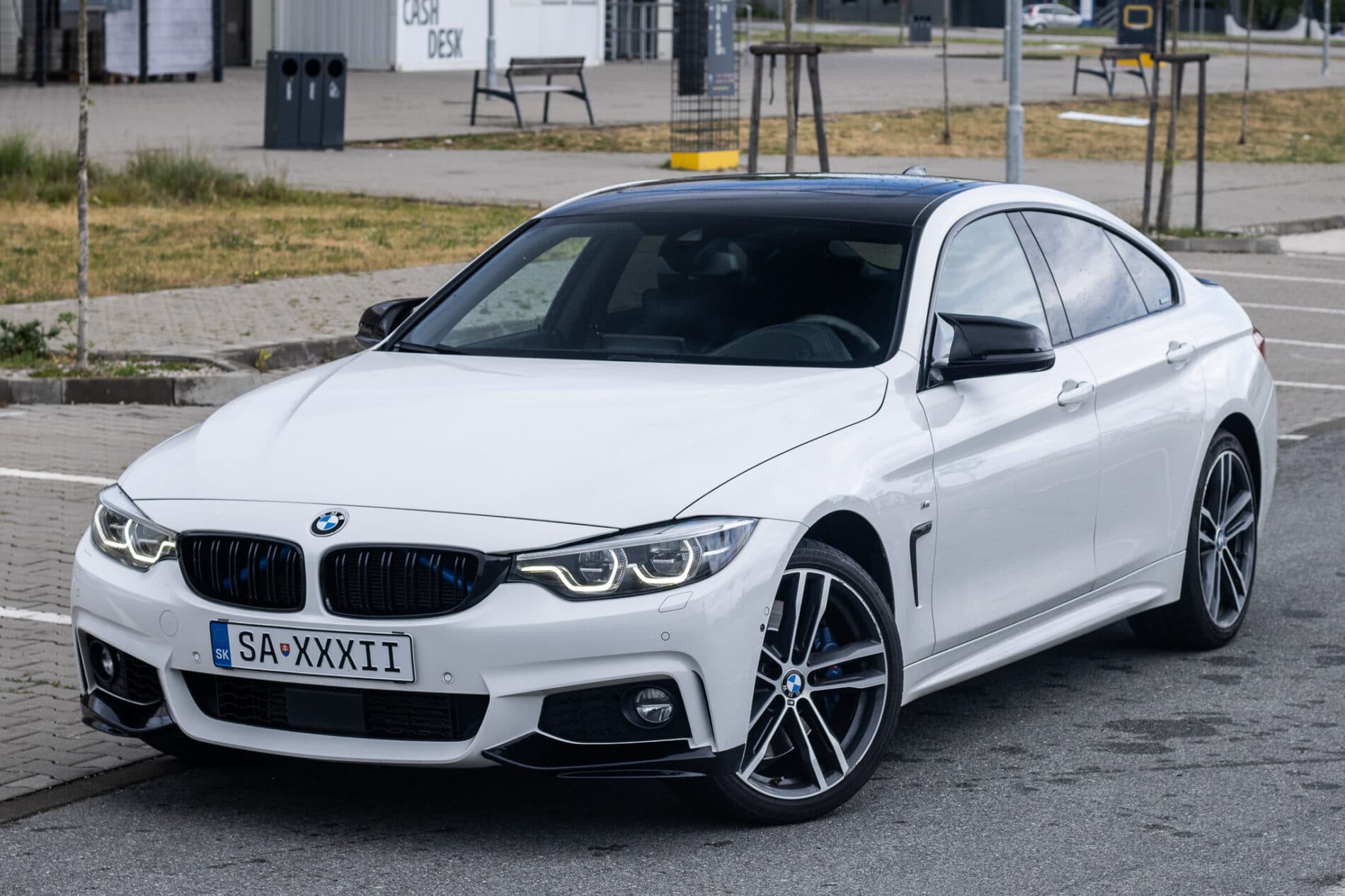 2017 BMW 435d, bílá sedan, 160 247 km