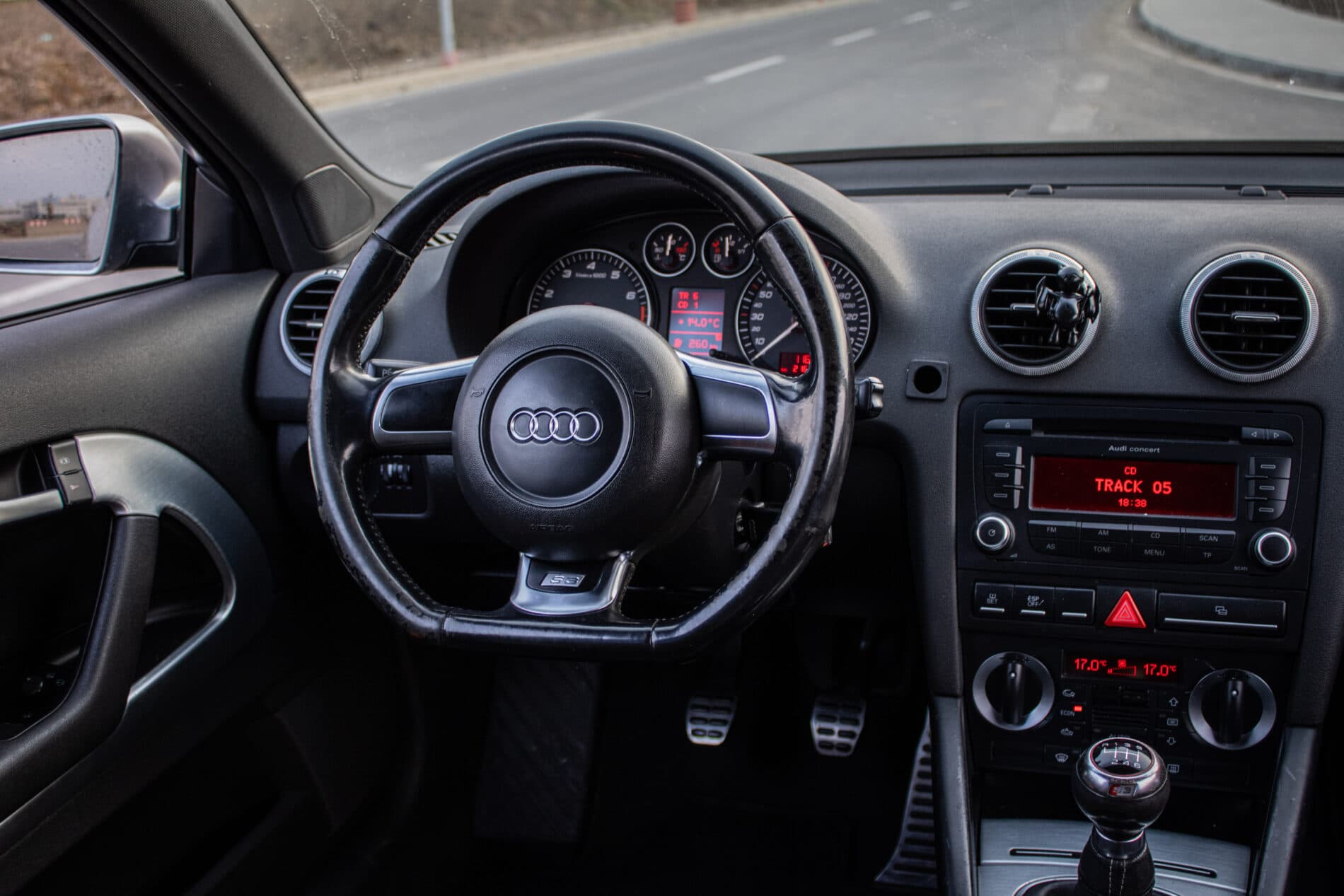 2007 AUDI S3, černá hatchback, 216 735 km