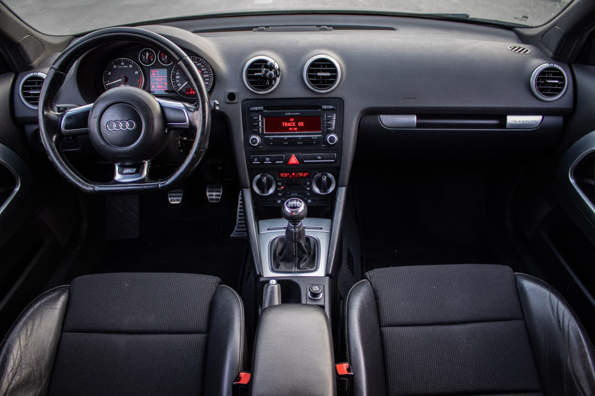 2007 AUDI S3, černá hatchback, 216 735 km