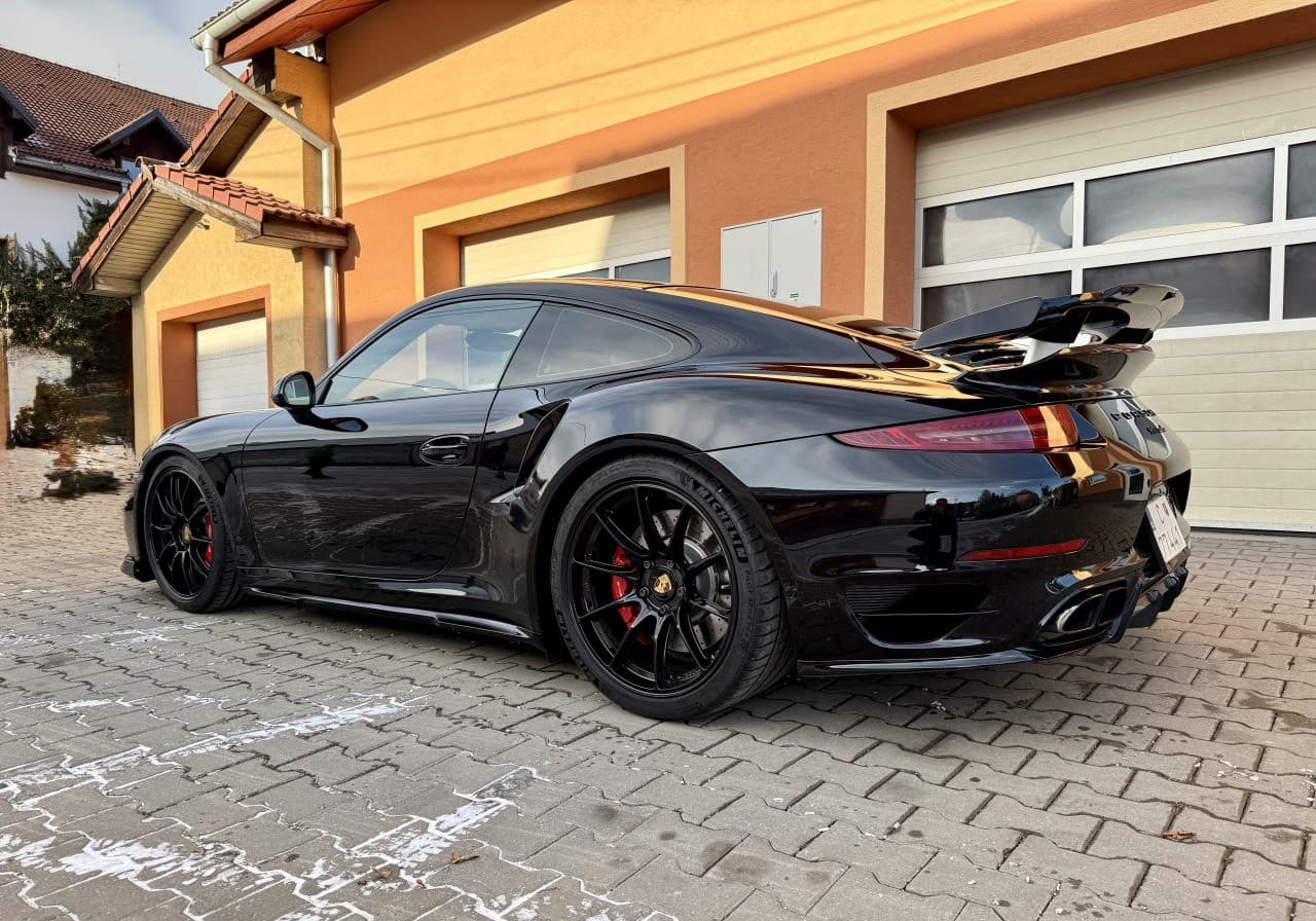 2014 Porsche 991 Turbo TechArt, černá kupé, 78 955 km