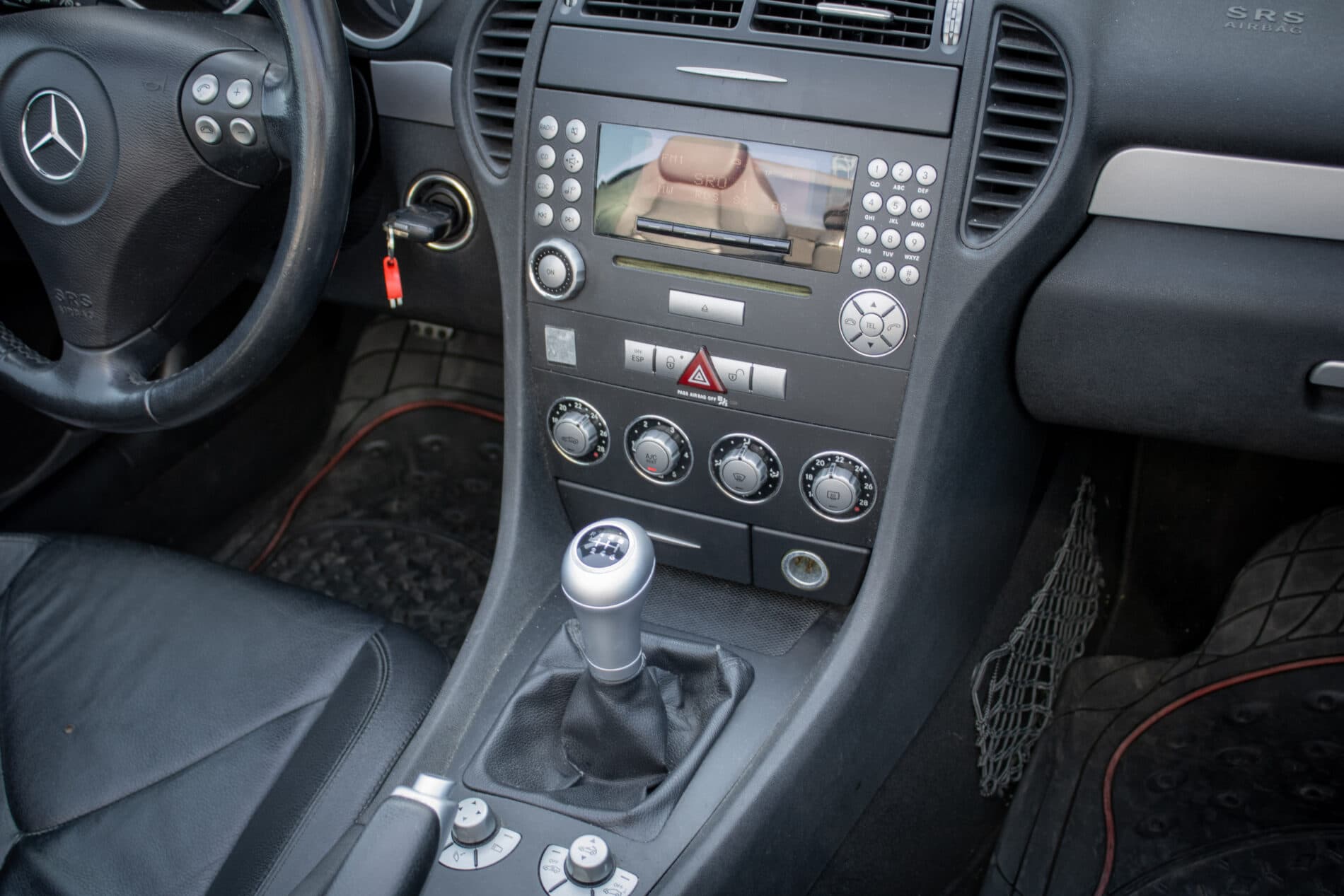 2006 Mercedes-Benz SLK 200 Komp., stříbrná kabriolet, 87 500 km
