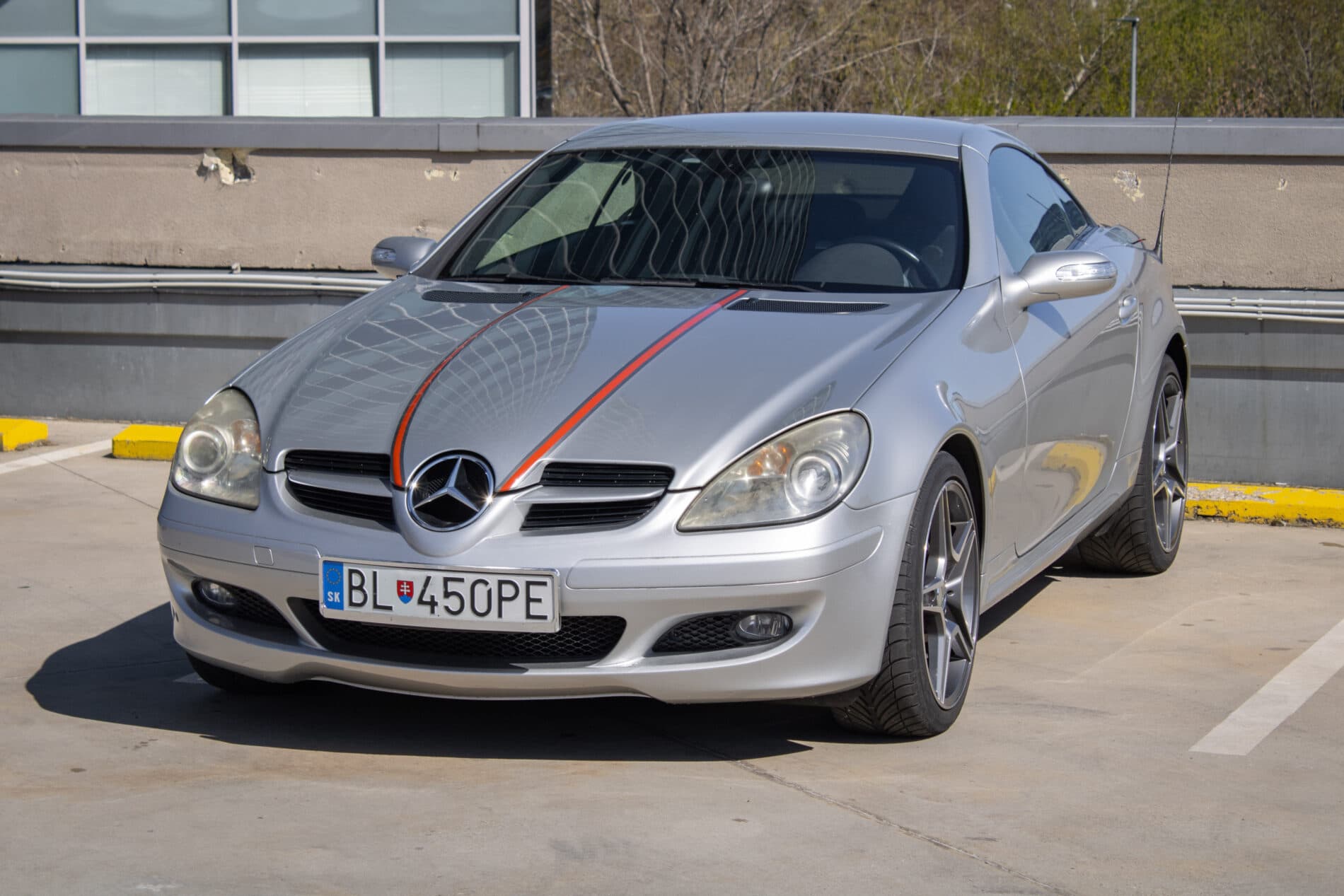 2006 Mercedes-Benz SLK 200 Komp., stříbrná kabriolet, 87 500 km
