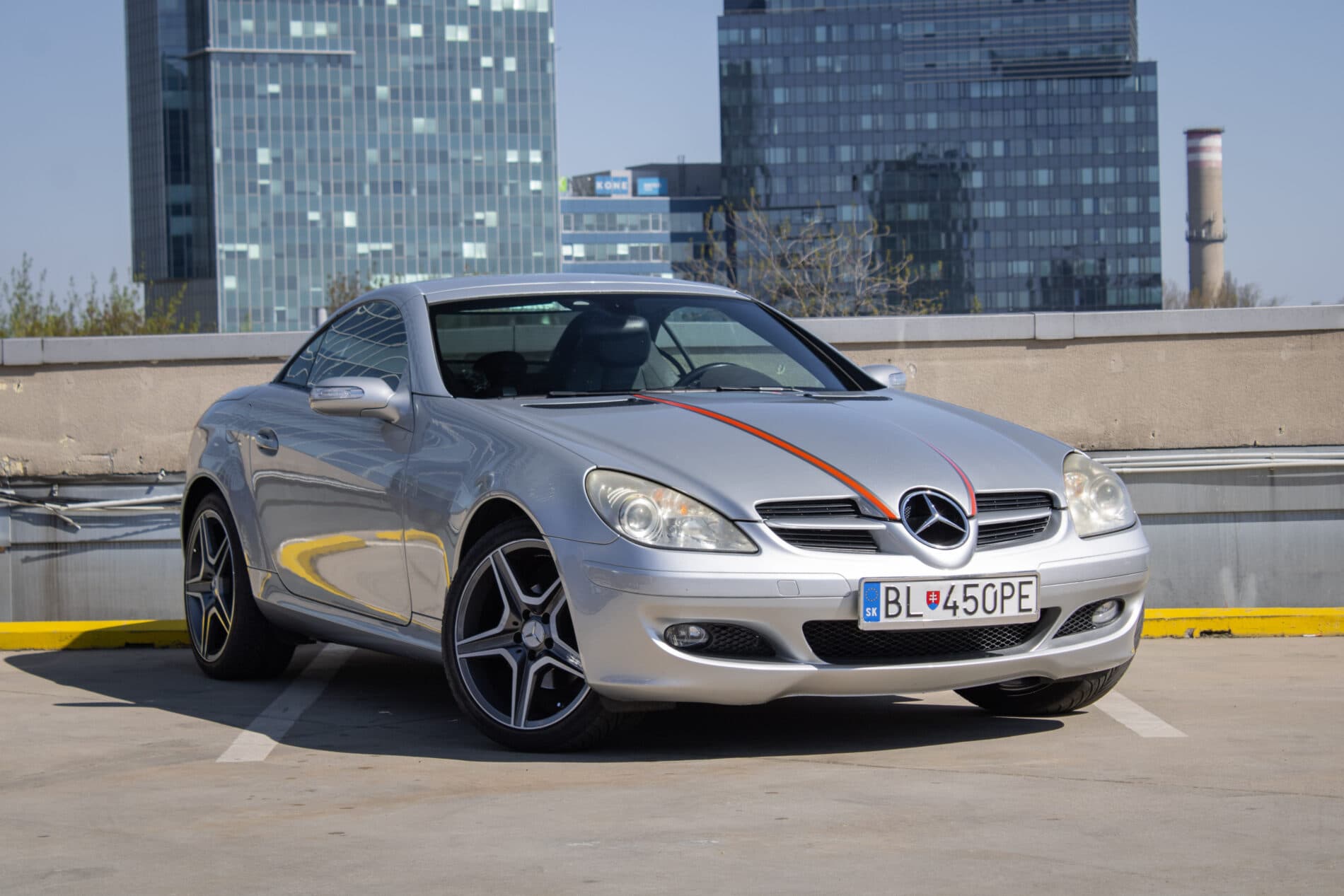 2006 Mercedes-Benz SLK 200 Komp., stříbrná kabriolet, 87 500 km