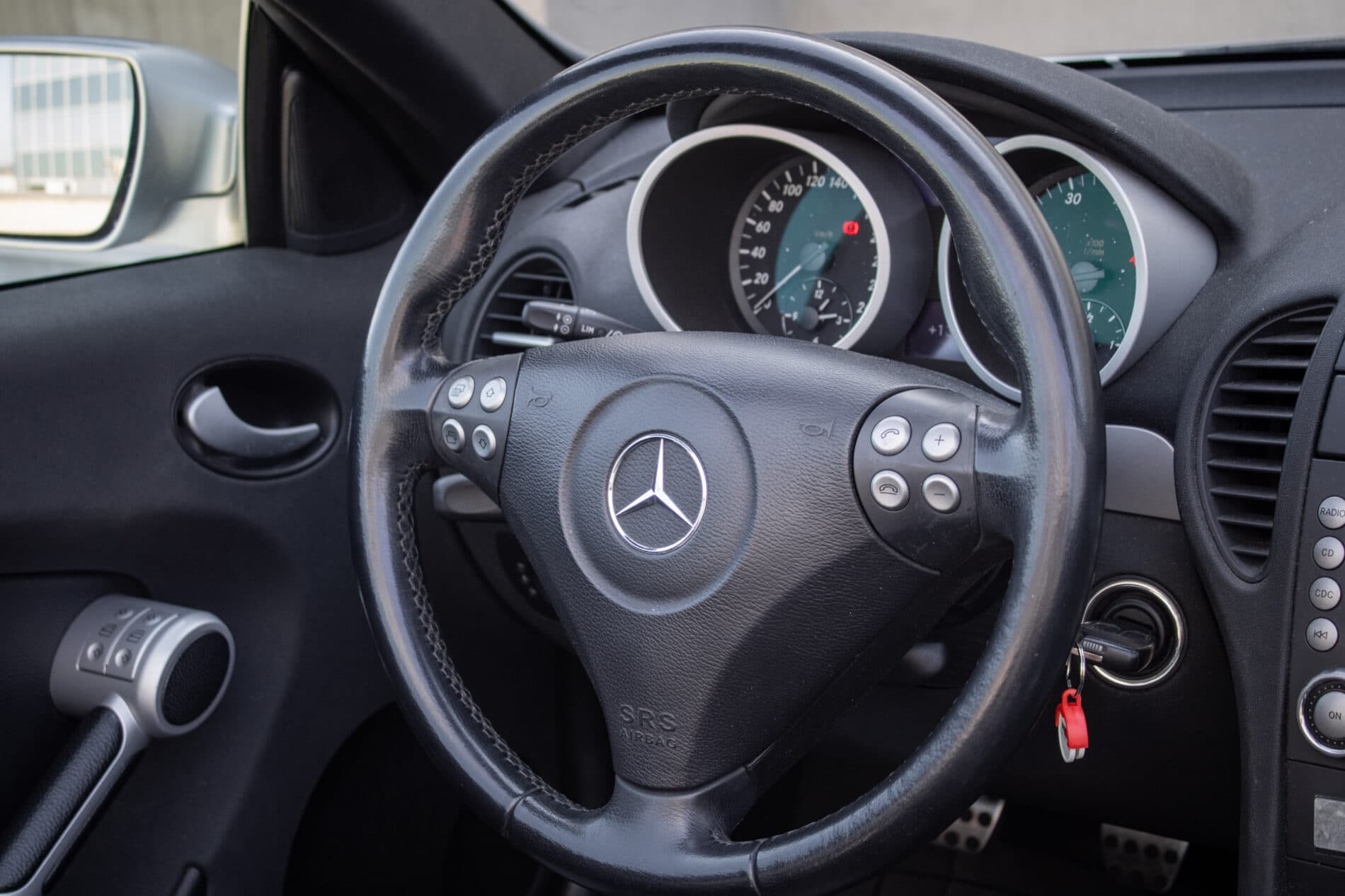 2006 Mercedes-Benz SLK 200 Komp., stříbrná kabriolet, 87 500 km