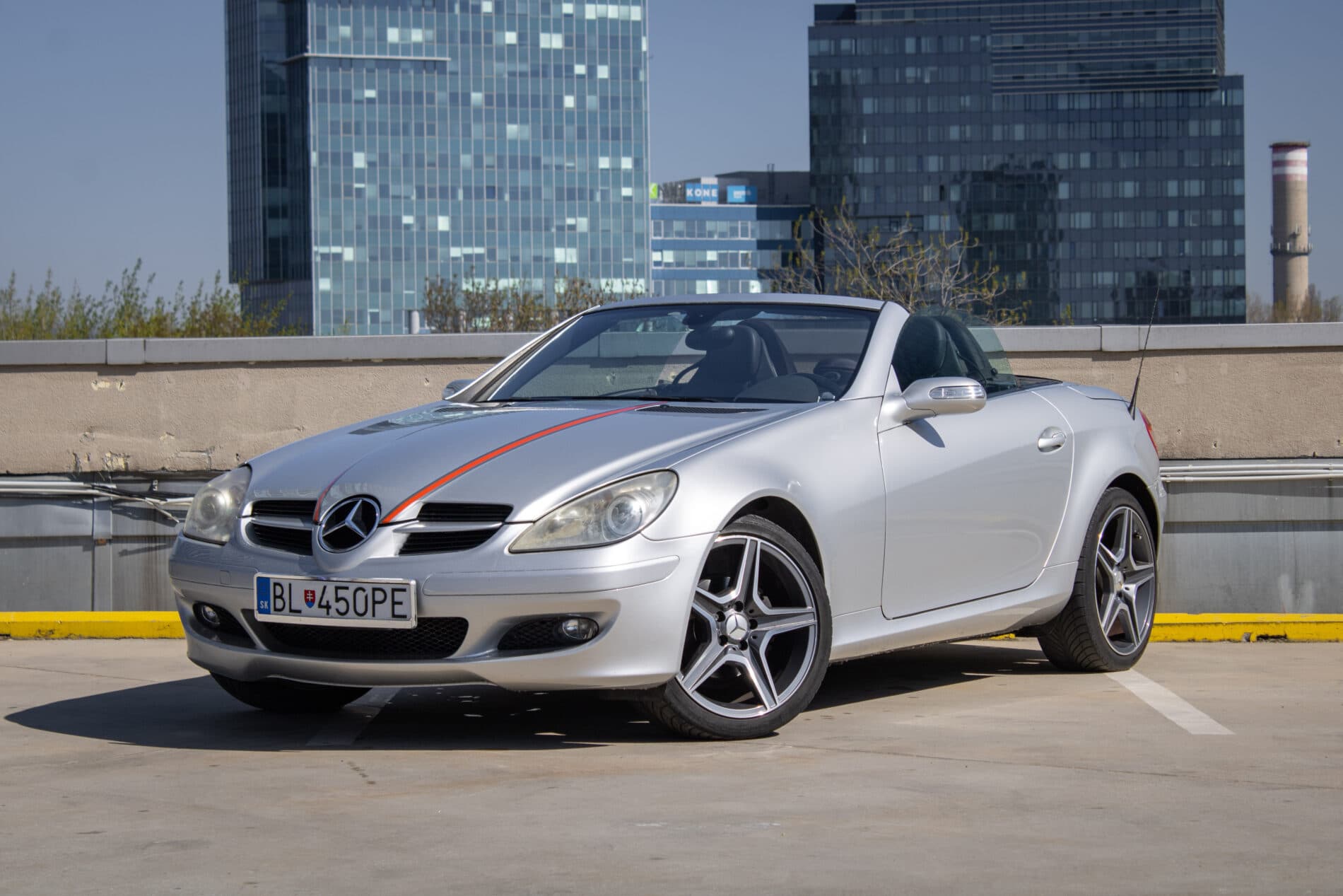2006 Mercedes-Benz SLK 200 Komp., stříbrná kabriolet, 87 500 km