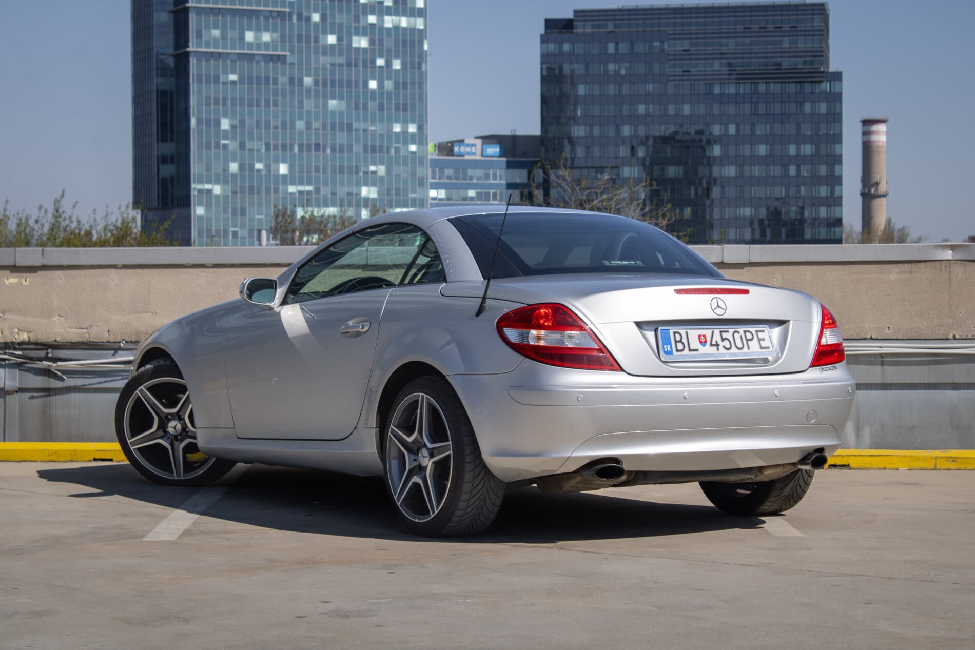 2006 Mercedes-Benz SLK 200 Komp., stříbrná kabriolet, 87 500 km