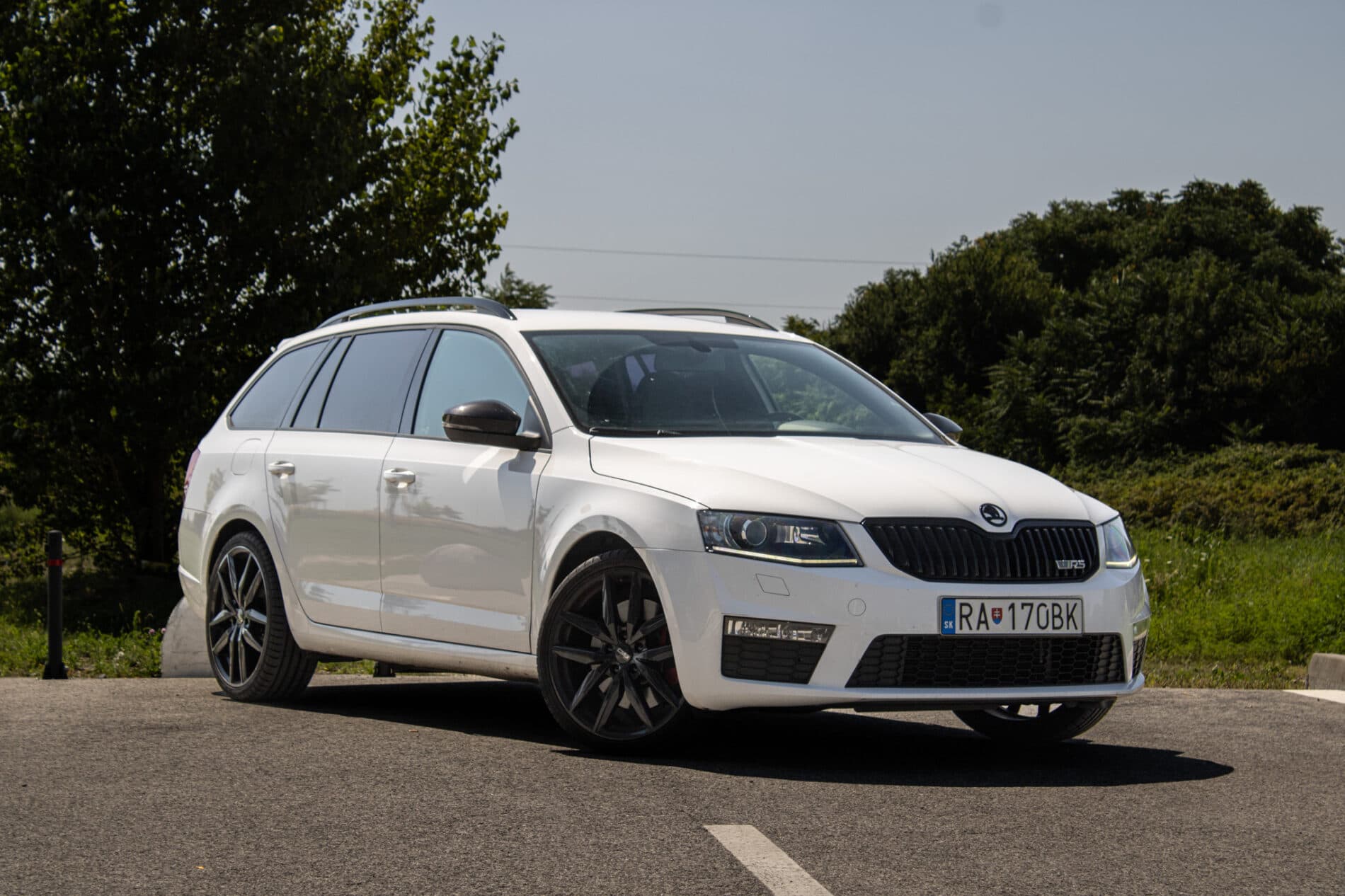 2014 Skoda Octavia RS, bílá kombi, 171 532 km