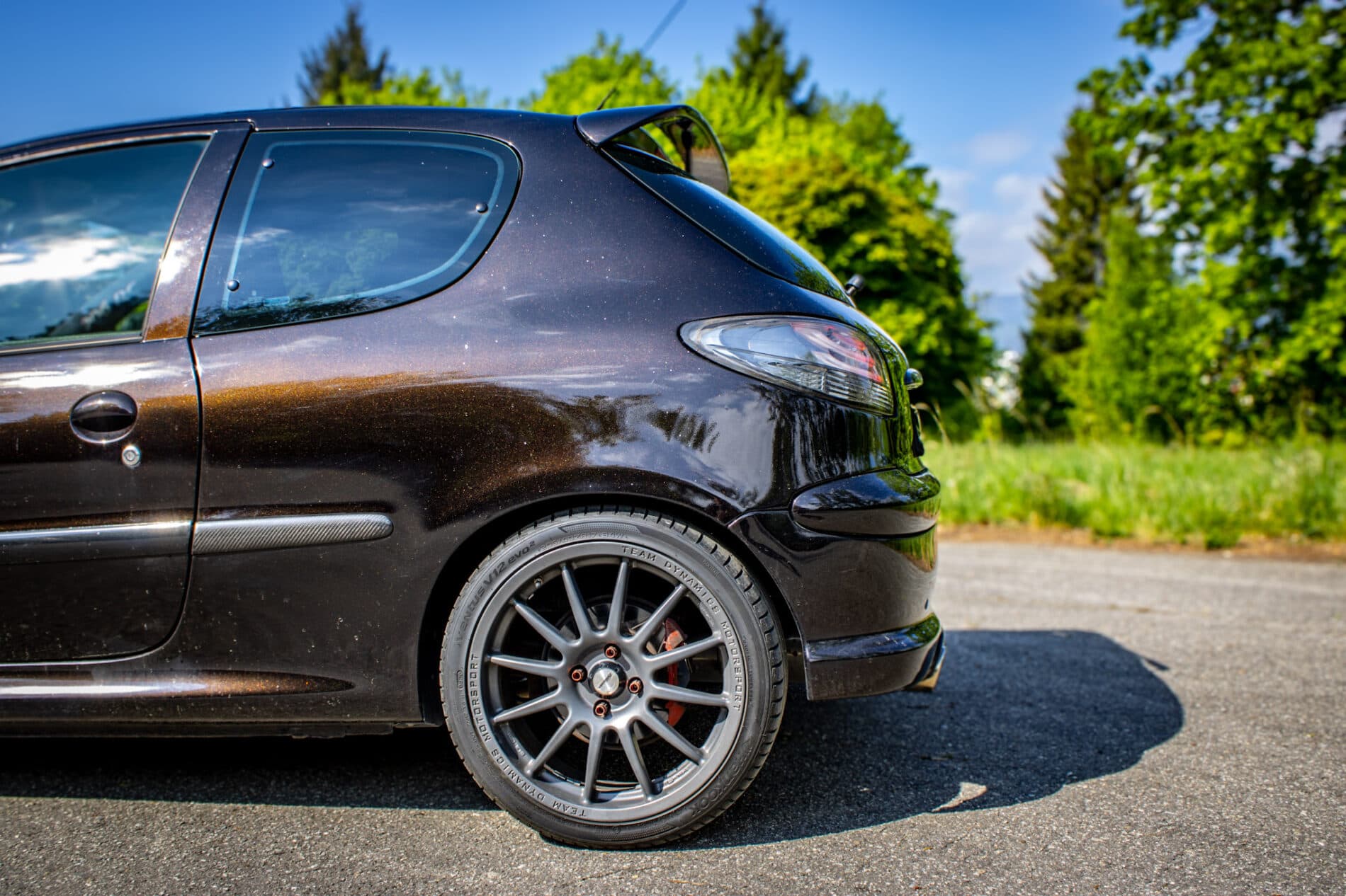 2003 Peugeot 206 RC, černá hatchback, 58 219 km