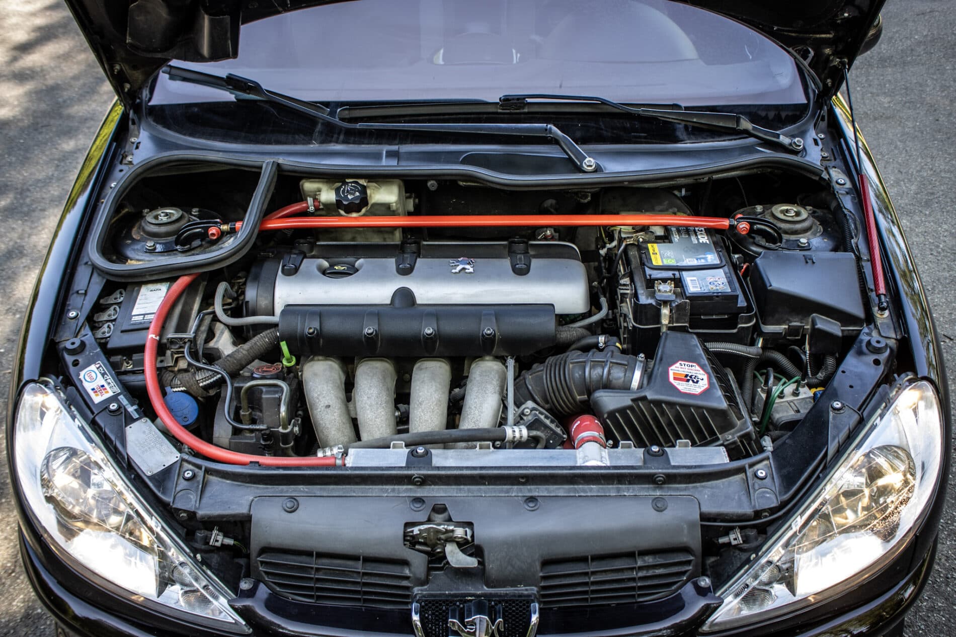 2003 Peugeot 206 RC, černá hatchback, 58 219 km