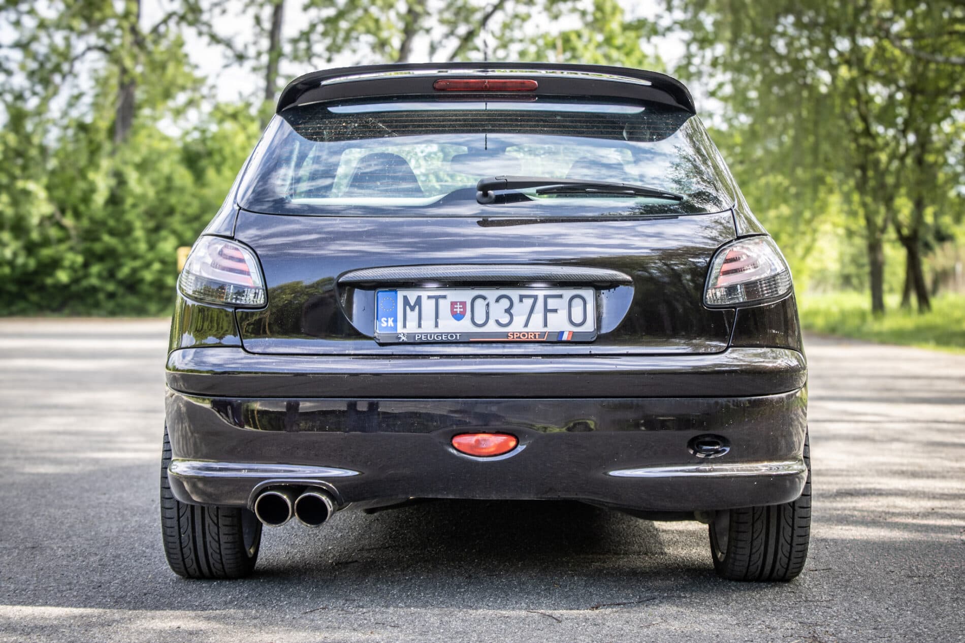 2003 Peugeot 206 RC, černá hatchback, 58 219 km