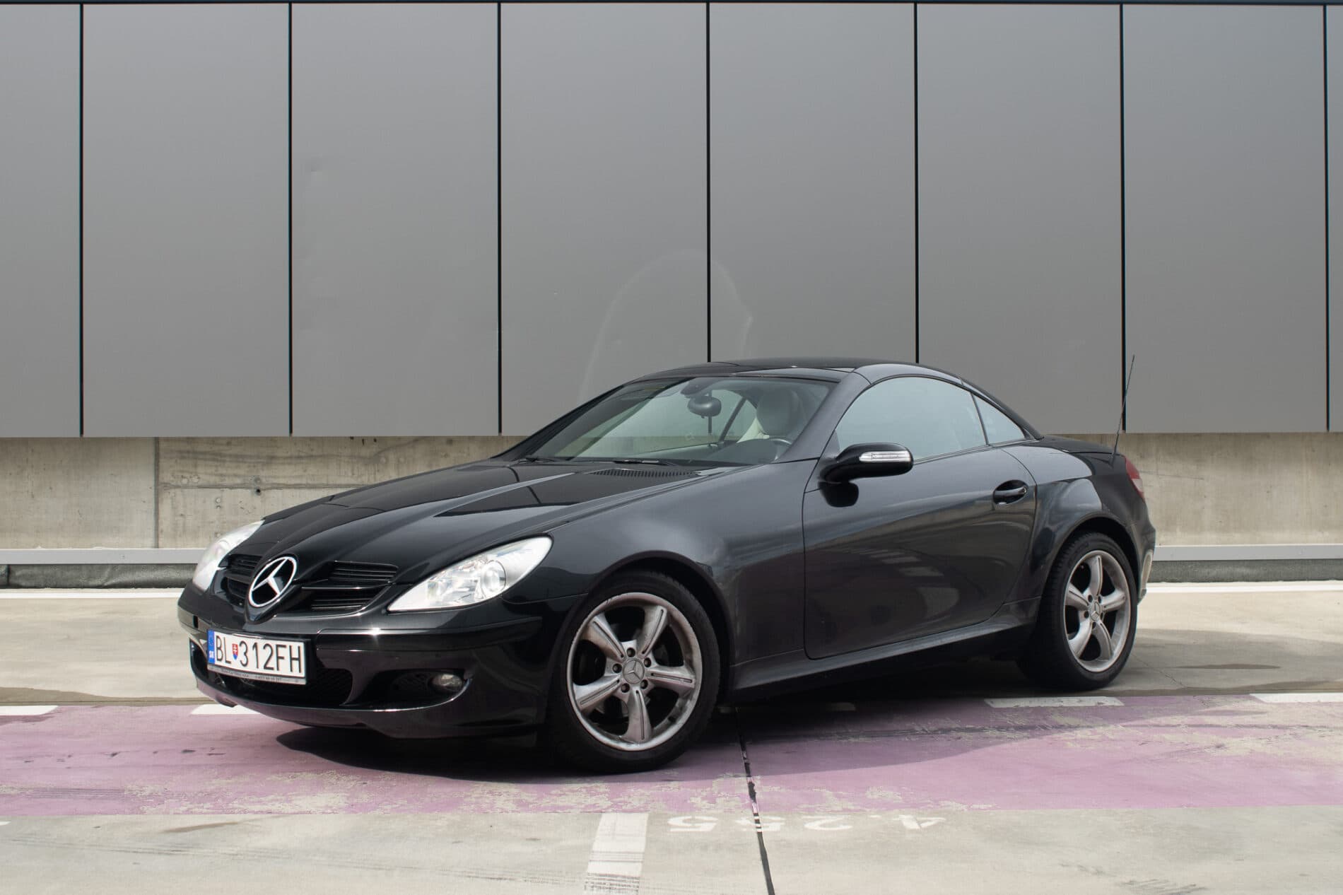 2006 Mercedes-Benz SLK 200 Komp., černá kabriolet, 97 413 km