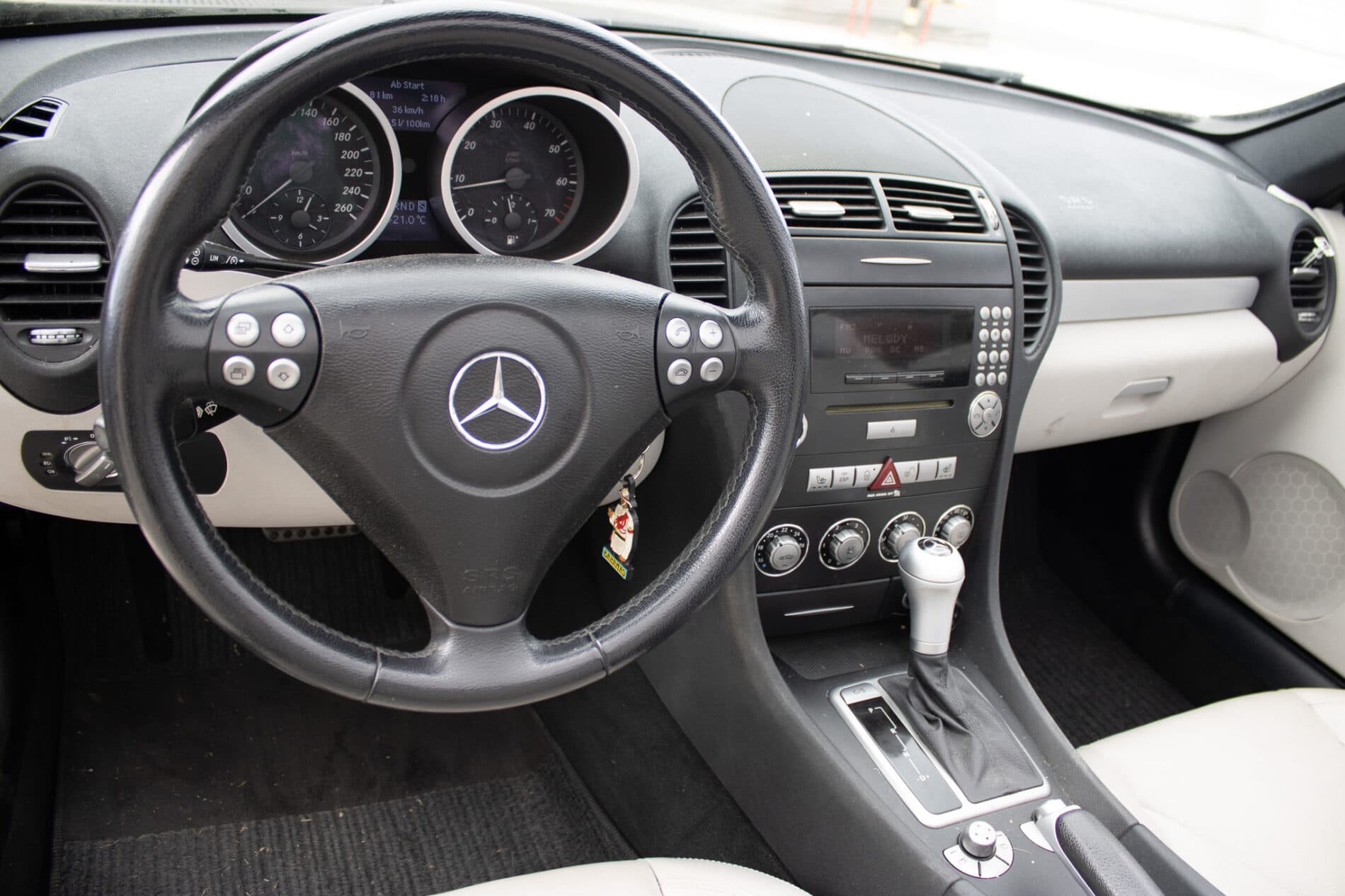 2006 Mercedes-Benz SLK 200 Komp., černá kabriolet, 97 413 km