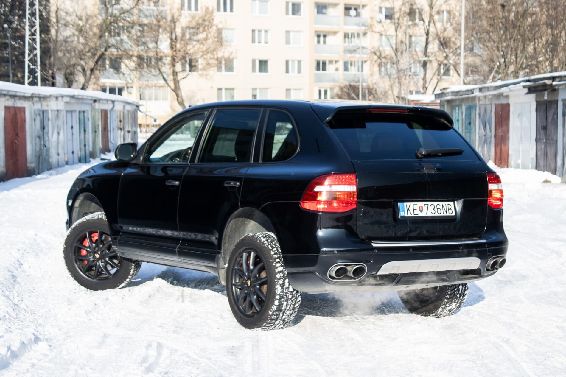 2009 Porsche Cayenne Turbo, černá suv, 153 062 km